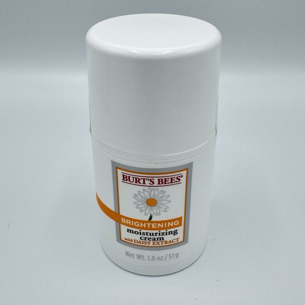 Burt's Bees Brightening Moisturizing Cream Daisy Extract 1.8oz NOS Read - Picture 3 of 14